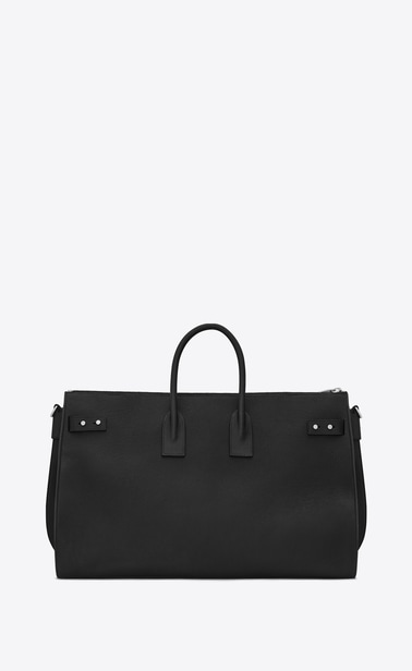 SAINT LAURENT Sac de Jour Men メンズ サック・ド・ジュール スープル 48Hダッフルバッグ(ラージ/ブラック/グレインレザー) b_V4